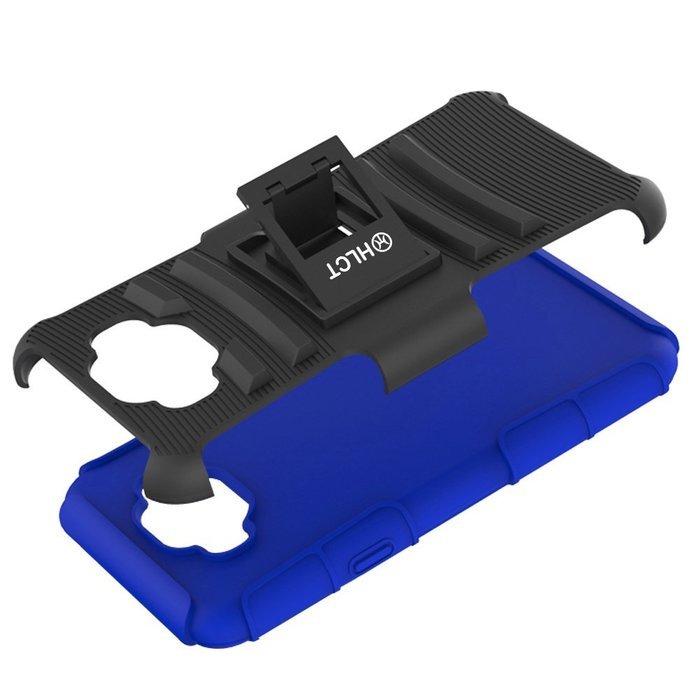 Galaxy J7 Case, HLCT Rugged Shock Proof Dual-Layer PC and Soft Silicone Case With Built-In Kickstand for Samsung... N23