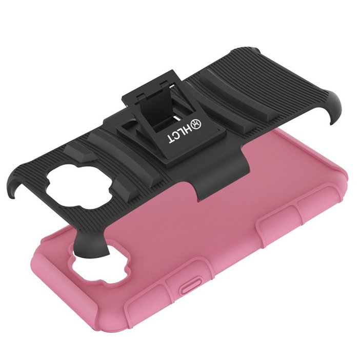 Galaxy J7 Case, HLCT Rugged Shock Proof Dual-Layer PC and Soft Silicone Case With Built-In Kickstand for Samsung... N27