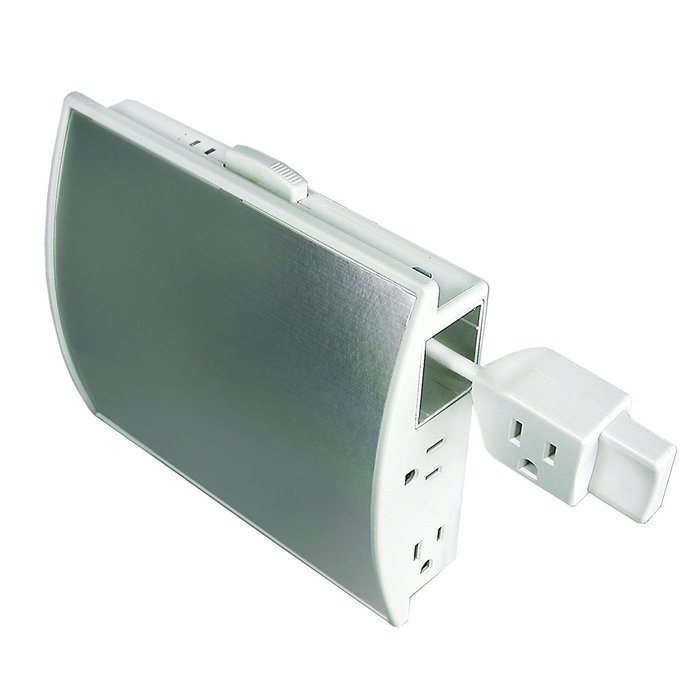 Arista xtendacord EXT-007 Surge protector with 6' Built-In Retractable Extension Cord, Total of 6 Outlets with... N5