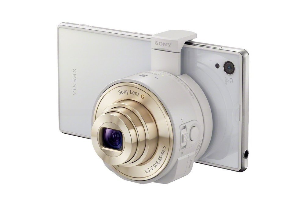 Sony DSC-QX10/W Smartphone Attachable 4.45-44.5mm Lens-Style Camera N9