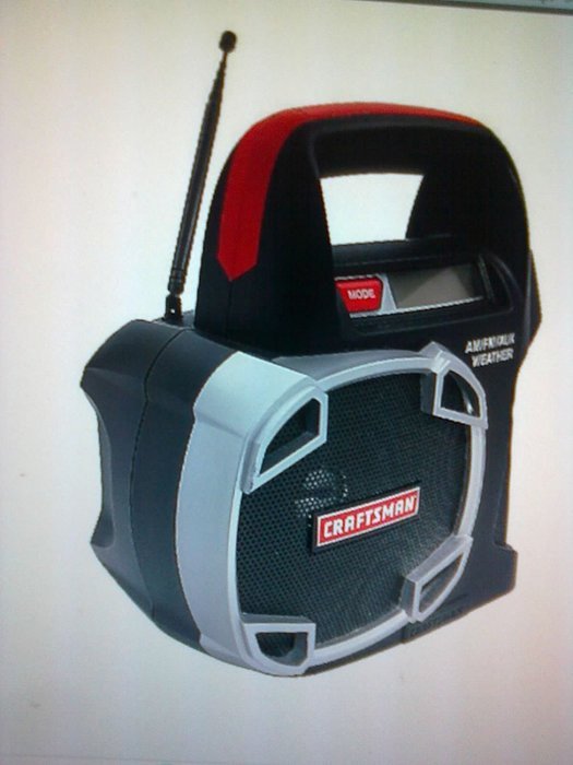 Craftsman 19.2 Volt Radio Am/fmaux,"weather Radio"
