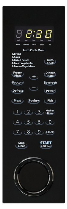 Sharp Carousel Countertop 1000 Watt 1.1 Cubic Feet Microwave Oven (Black) N2