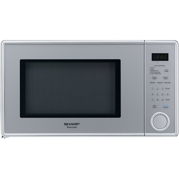 Sharp Carousel Countertop 1000 Watt 1.1 Cubic Feet Microwave Oven (Black) N3