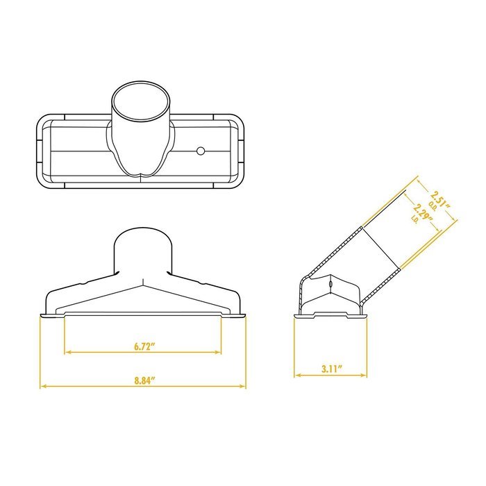 WORKSHOP Wet Dry Vacuum Accessories WS25009A 2-1/2-Inch Utility Nozzle Shop Vacuum Attachment For Wet Dry Shop... N10