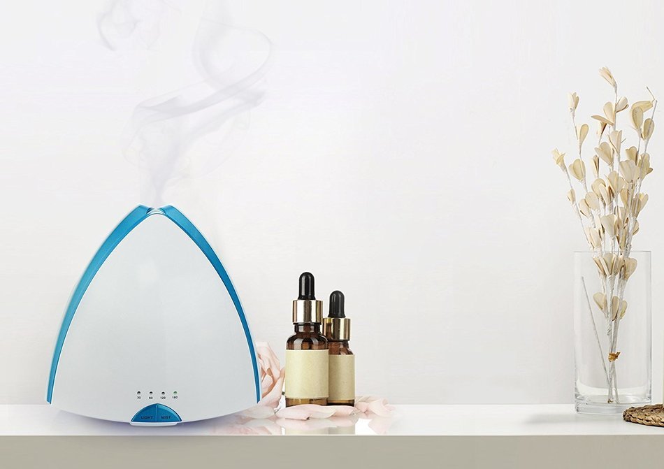 Mystery Ultrasonic Aromatherapy Essential Oil Diffuser Cool Aroma Mist Humidifier with LED Light for Home and... N4