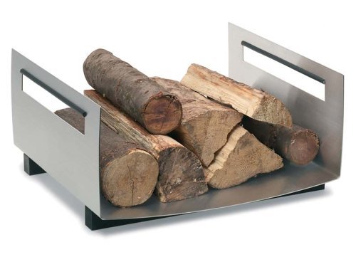 Blomus Stainless Steel Rectangle Log Basket N2