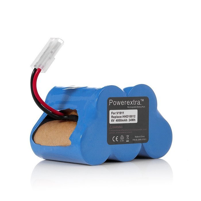 Powerextra Euro Pro Shark 6V 4000mAh Replacement Battery for Shark V1911N V1911-FS V1911FS N4