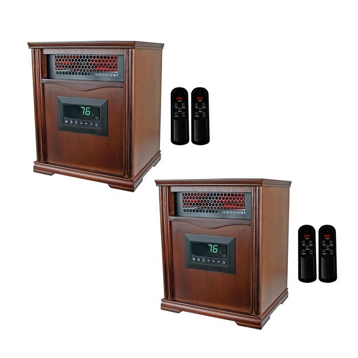 (2) LifeSmart LifePro 4 Element Infrared Electric Heaters