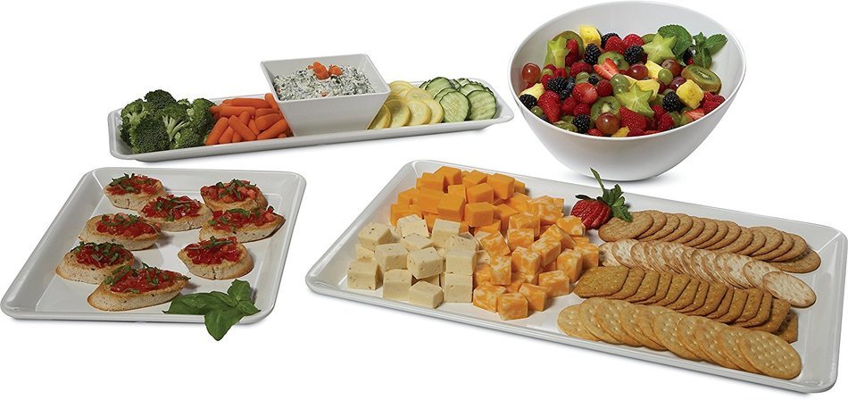 Carlisle 5554437 Balsam Melamine Angled Salad Bowl, 26 fl. oz., Bavarian Cream (Case of 6) N2