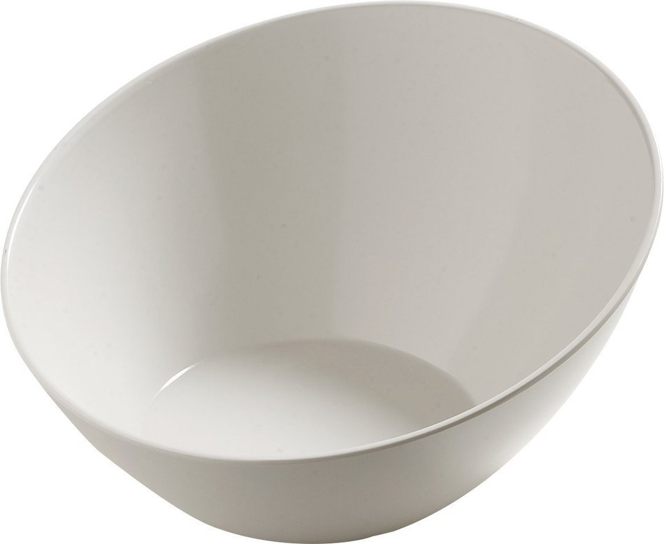 Carlisle 5554437 Balsam Melamine Angled Salad Bowl, 26 fl. oz., Bavarian Cream (Case of 6) N3