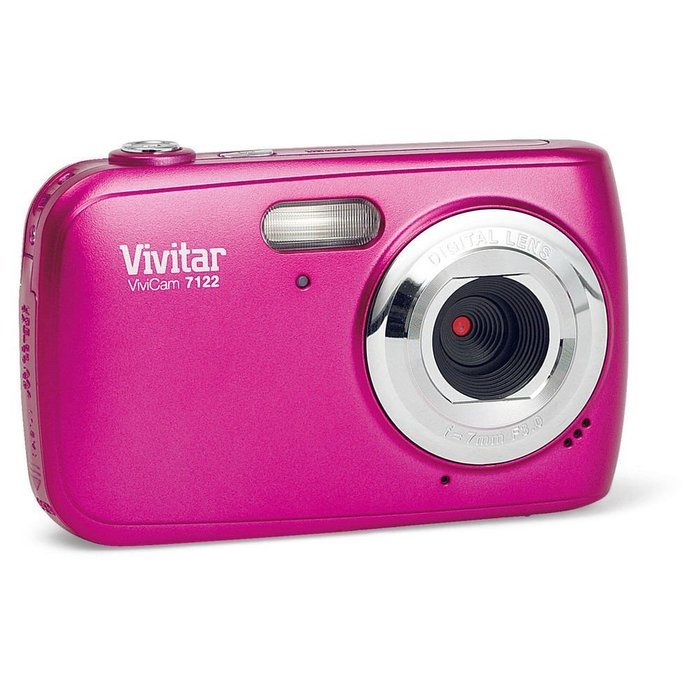 Vivitar V7122-Red 8.1 MP Digital Camera with 1.8-Inch LCD Screen and Anti-Shake (Red) N2
