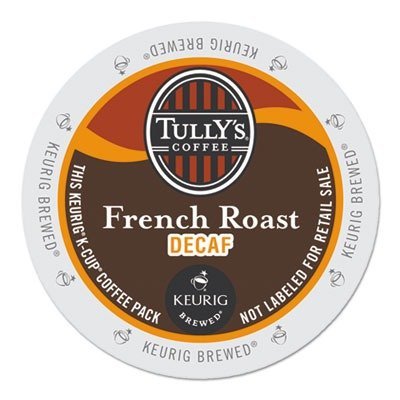 Tullys Coffee French Roast Decaf Dark Roast -- 24 K-Cups