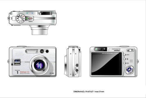Vivitar VIVICAM-X30 10.0 MegaPixel Slim Camera with 3x Optical Zoom and 2.5 Inch TFT LCD