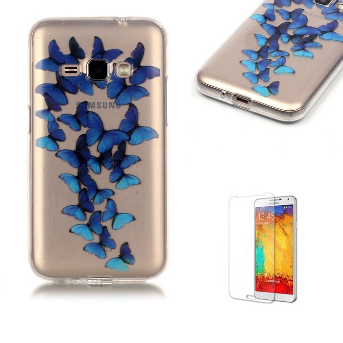 Galaxy J120(2016 Model) TPU Case with Free Screen Protector,Funyye See Through Transparent Soft Rubber Silicone... N144