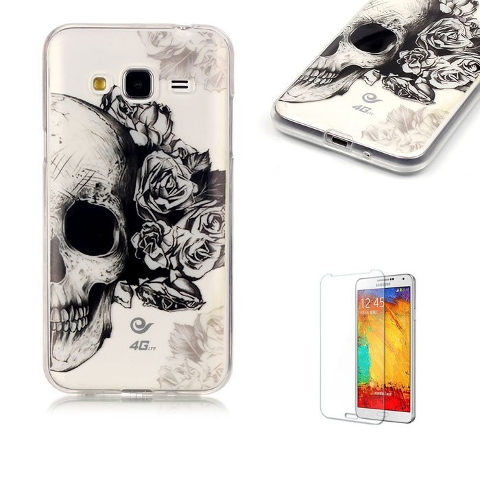 Galaxy J120(2016 Model) TPU Case with Free Screen Protector,Funyye See Through Transparent Soft Rubber Silicone... N149