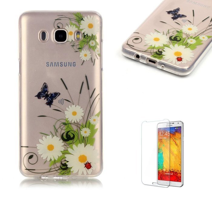 Galaxy J120(2016 Model) TPU Case with Free Screen Protector,Funyye See Through Transparent Soft Rubber Silicone... N153