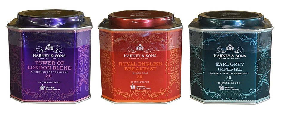 Harney & Sons Historic Royal Palaces Black Tea Collection Set of 3