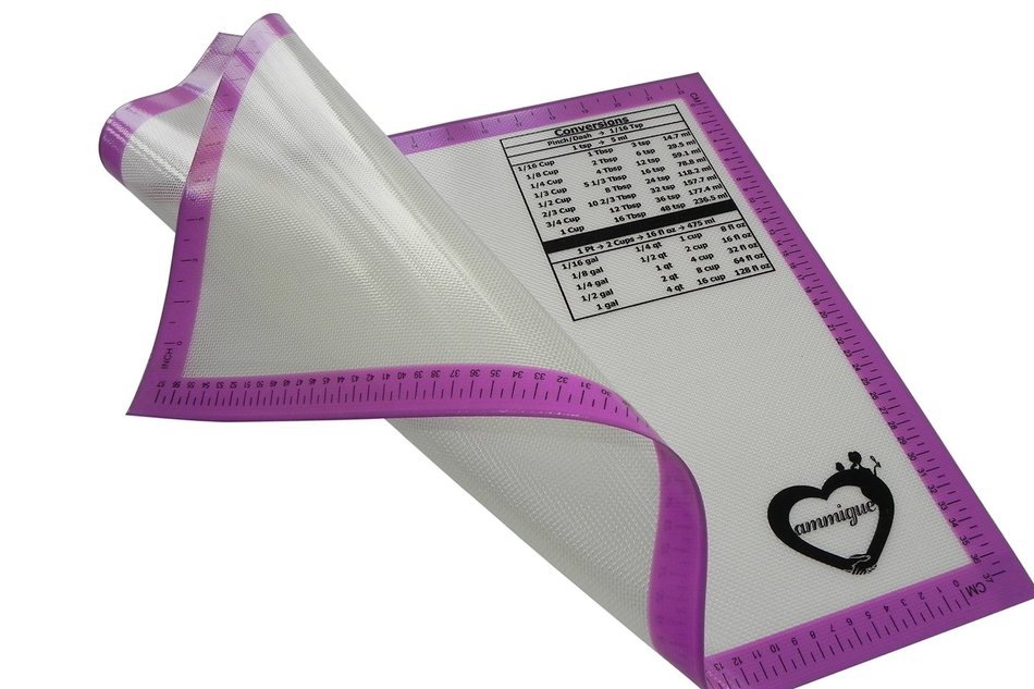 Silicone Baking Mat with Conversions - Size 24 3/8 IN X 16 1/2 IN Cookie Sheet