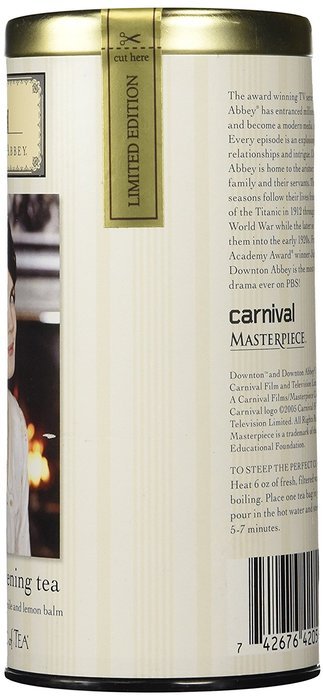 The Republic Of Tea Downton Abbey Christmas Black Tea, 36 Tea Bags, Premium Cinnamon Holiday Tea N8