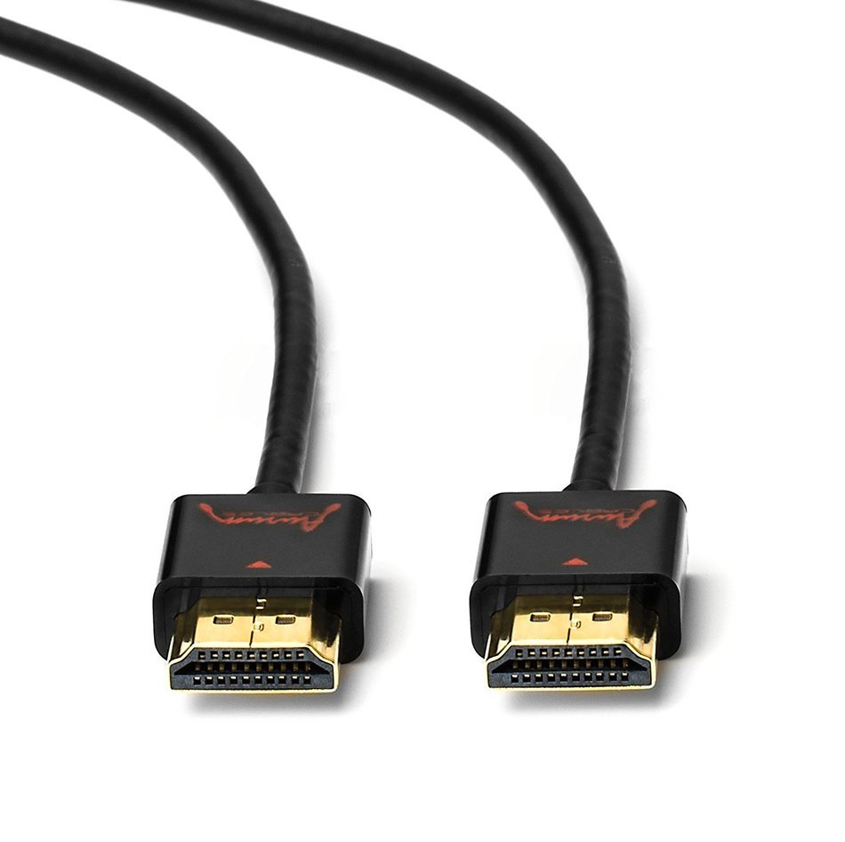 Aurum High Speed Slim HDMI Cable (1.5 Ft) with Ethernet - Supports 3D & Audio Return Channel [Latest Hdmi Version... N2