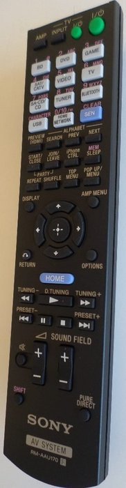 SONY OEM Original Part: 1-492-051-11 Home Theater System Remote Control RM-AAU170 149205111 N2