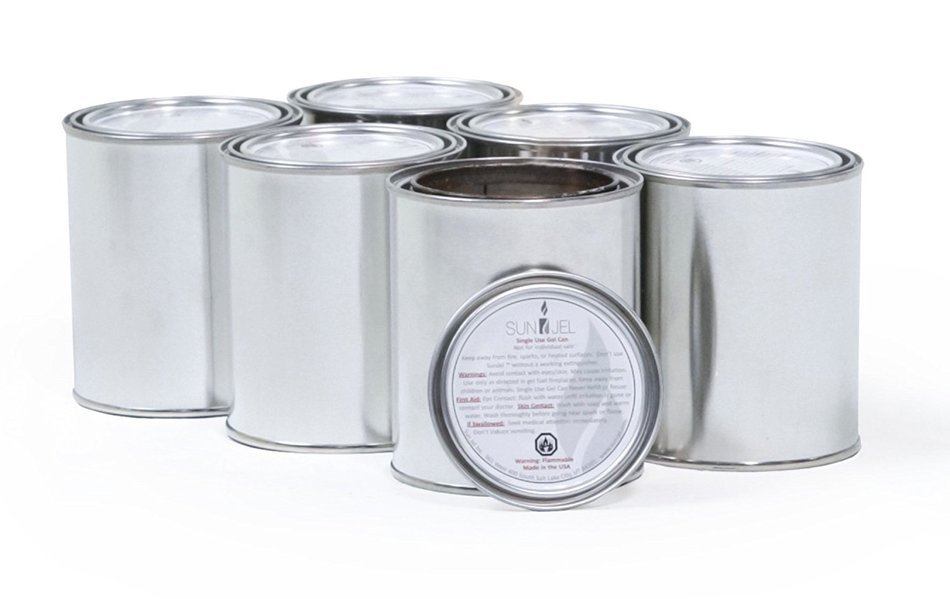 SunJel Fume-free Firespace Gel Fuel Canister, Pure Gel, 24-Pack N15