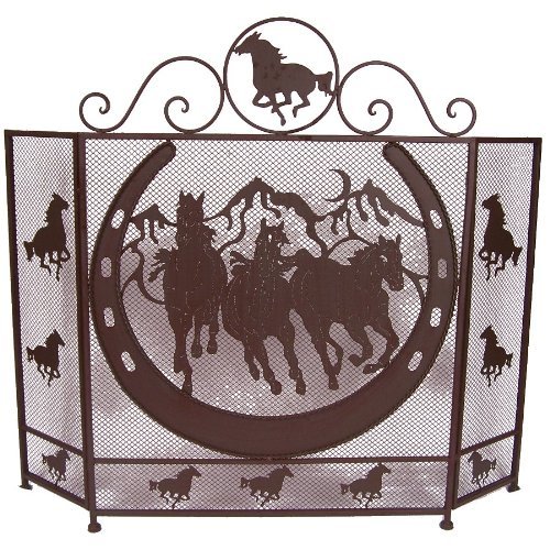 Ll Home Metal Horse Fire Screen