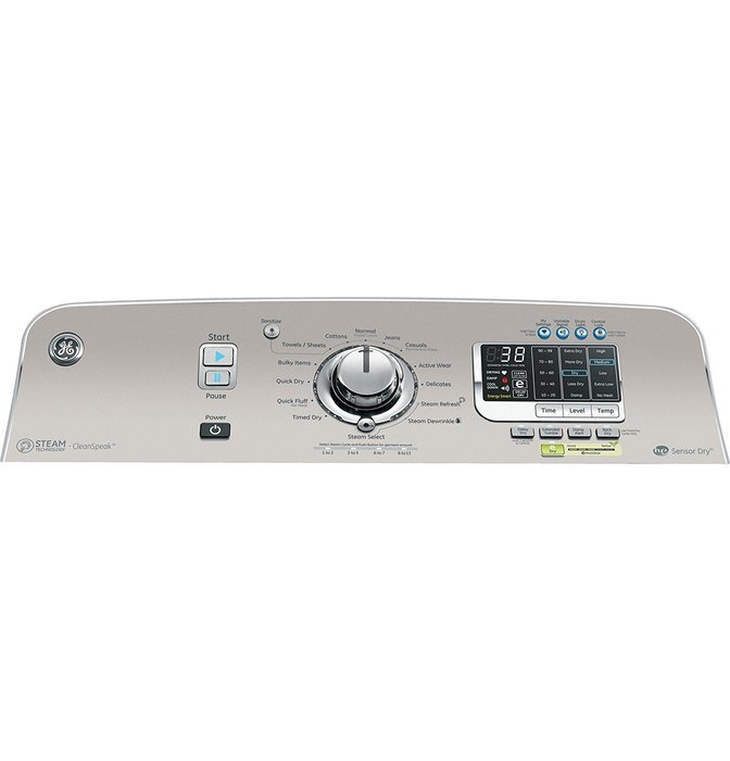 GE GTDS850GDWS 7.8 Cu. Ft. White With Steam Cycle Gas Front Load Dryer N4