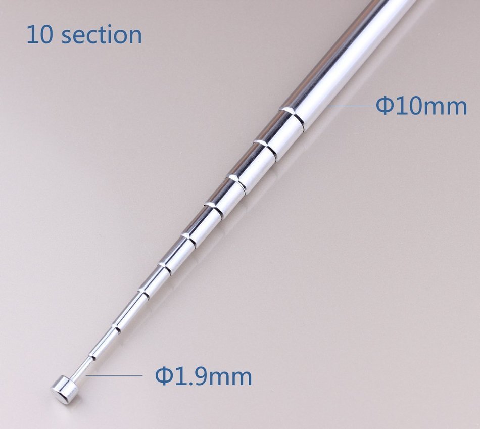 Diameter 10MM Telescopic Aerial Antenna FM 75 Unbal FOR ALL F CONNECTOR RADIO AND FOR Tivoli Audio Model One,... N5