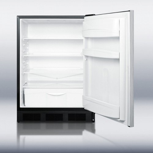 Summit FF6BBISSHHADA 5.5 cu. ft. All-Refrigerator With Automatic Defrost Hidden Evaporator Adjustable Shelves... N4
