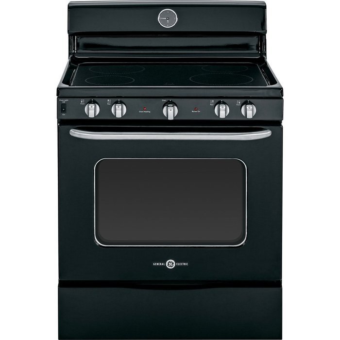 GE ABS45DFBS Artistry 30" Black Electric Smoothtop Range N4
