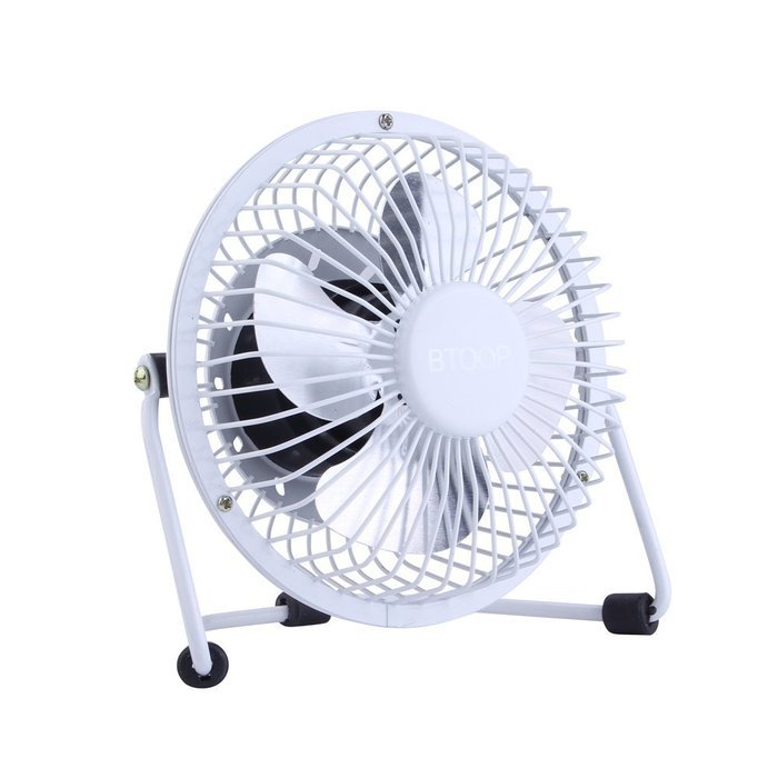BTOOP 4 Inch Mini USB Desk Fan - Small - Black N8