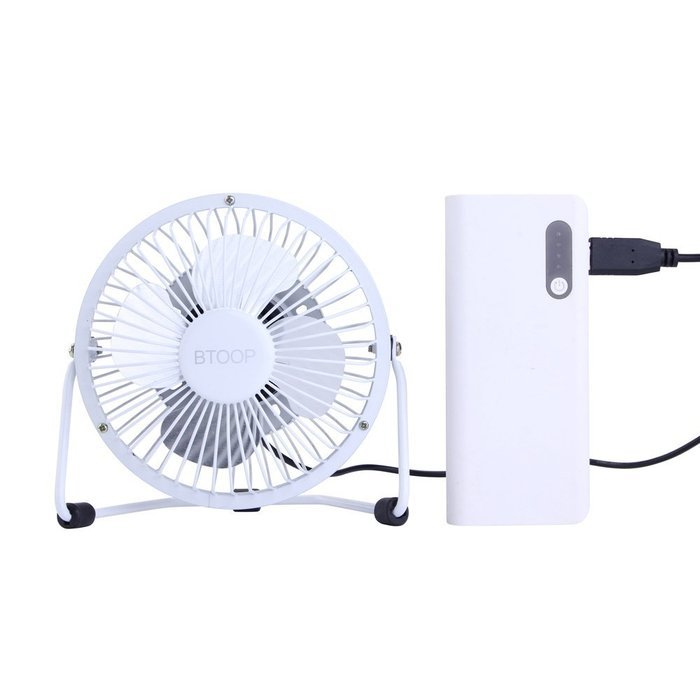 BTOOP 4 Inch Mini USB Desk Fan - Small - Black N9