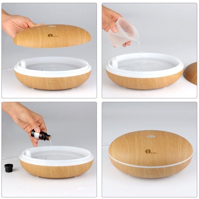Essential Oil Aroma Diffuser Ultrasonic Humidifier Air Aromatherapy Purifier:New by WW shop N3