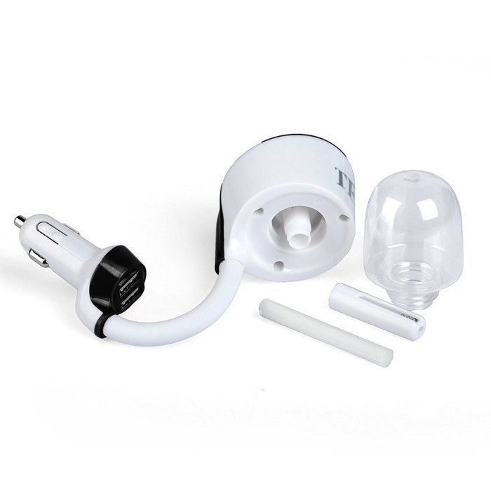 TEKEY 2 in 1 Cool Mist Car Humidifier,5V/2.1A 2 Smart Port Car Charger with Quiet Operation/Automatic Shut-off... N4