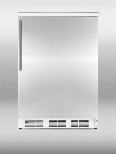 Summit FF6SSHV: Freestanding all-refrigerator with auto defrost, stainless steel door and thin handle N2