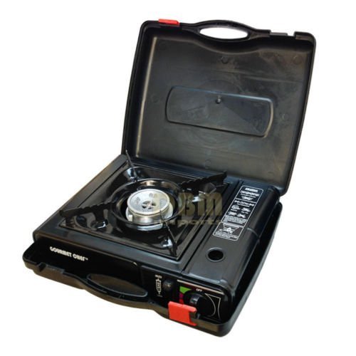 Gourmet Chef Portable Single Butane Gas Stove Camping Patio Tabletop with Case N3