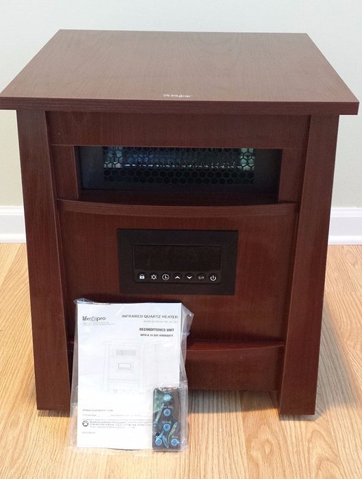 Lifesmart Corp Lifelux Series Ultimate 8 Element Extra Large Room Infrared Heater W/ Air Ionizer System Deluxe... N4