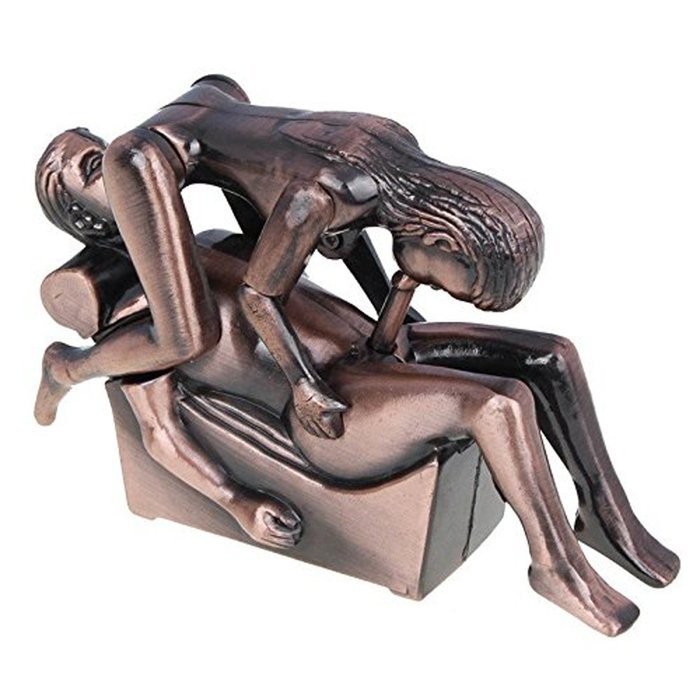 Creative Sexy Sex Women Men Couple Lover Windproof Refillable Cigarette Cigar Lighter Fire Starter with Sound... N3
