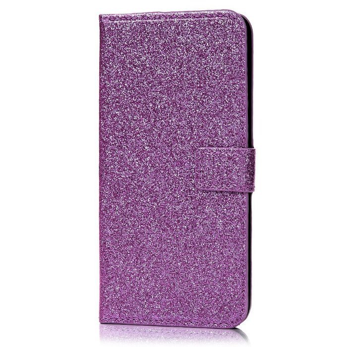 Badalink iPhone 7 Plus Wallet Case (5.5") Stand Flip Case Shiny Glitter PU Leather Case Shockproof Soft TPU Inner... N14