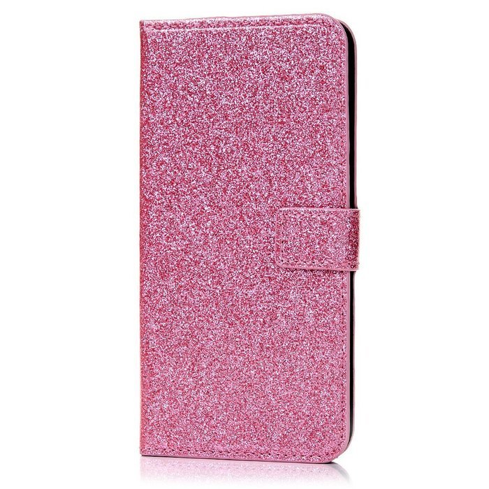Badalink iPhone 7 Plus Wallet Case (5.5") Stand Flip Case Shiny Glitter PU Leather Case Shockproof Soft TPU Inner... N18