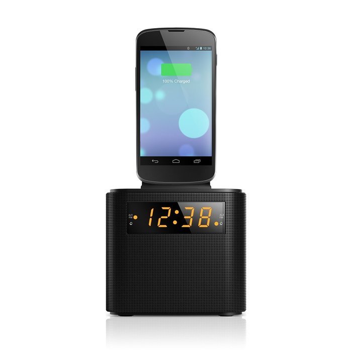 Philips AJ3200/37 Universal Charging Clock Radio (Black) N5