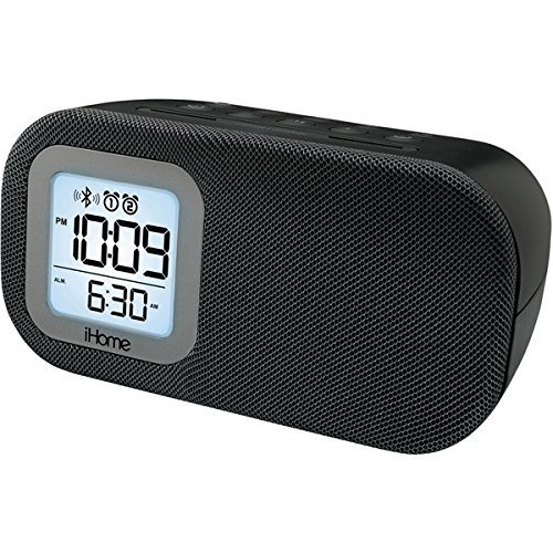 iBT21 Bluetooth Bedside Dual Alarm Clock with USB Charging Port