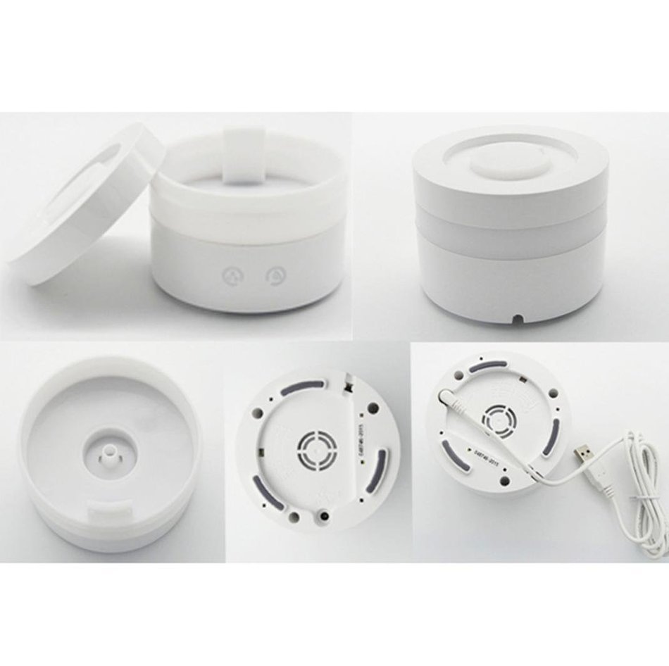 DZT1968 Essential Oil Diffusers Aroma Ultrasonic Cool Mist Humidifiers White N5