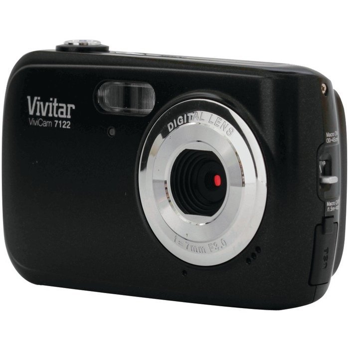 Vivitar V7122-Red 8.1 MP Digital Camera with 1.8-Inch LCD Screen and Anti-Shake (Red) N3