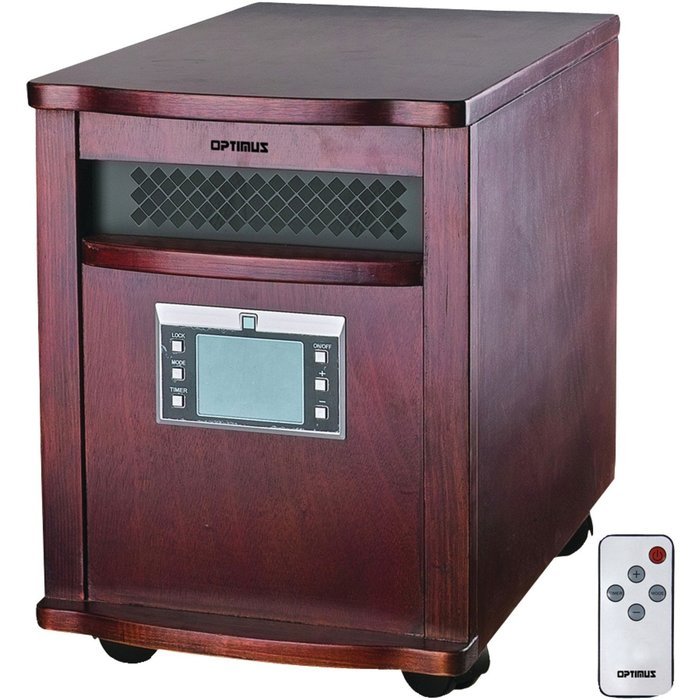 Optimus H-8010 Infrared Quartz Heater with Remote Control