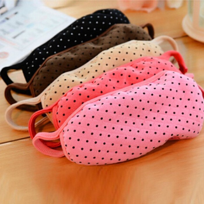 Spritech(TM) 5 Pcs Fashion Warm Cotton Bowknot Deaign Mask Anti Dust Mask Anti-fog Mask Earloop Face Mask Safety... N2
