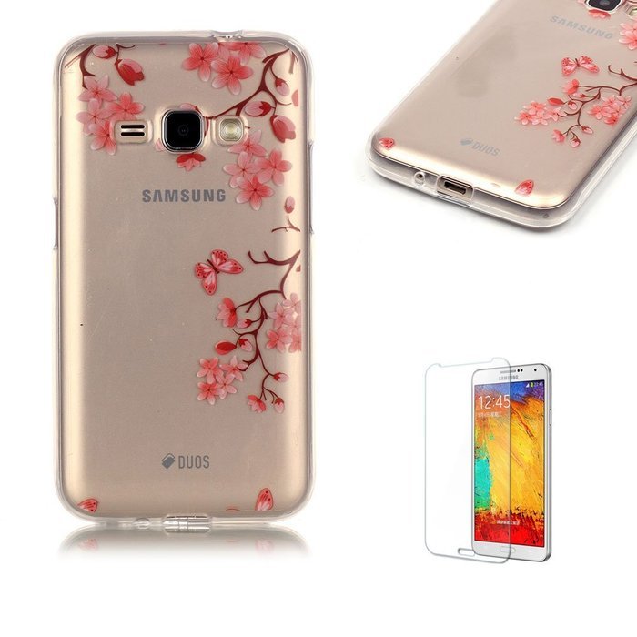 Galaxy J120(2016 Model) TPU Case with Free Screen Protector,Funyye See Through Transparent Soft Rubber Silicone... N196