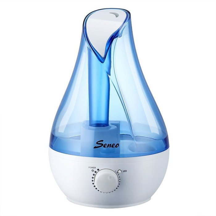Seneo Cool Mist Ultrasonic Humidifier Personal Humidifier with 24-hour Per Fill, 380ml/hour Ultra high Humidifying...