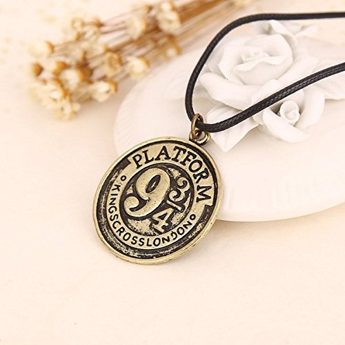 Hot Movie Harry Potter Hogwarts 9 3/4 Unisex Silver Necklaces Pendants With Gift (silver) N2